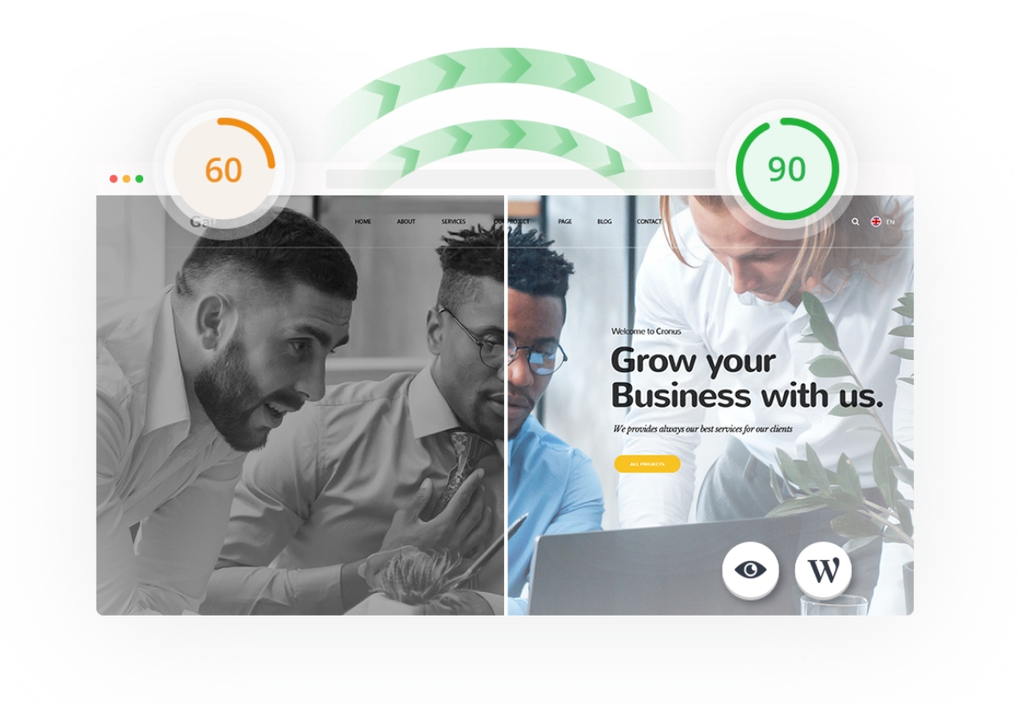 Managed website migration and maintenance